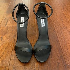 Steven Madden Black Strappy Heels
